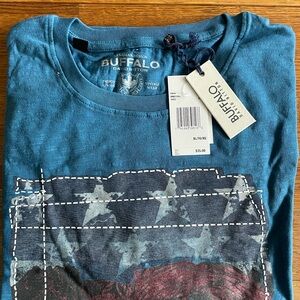 Buffalo David Bitton Blue Graphic Tee